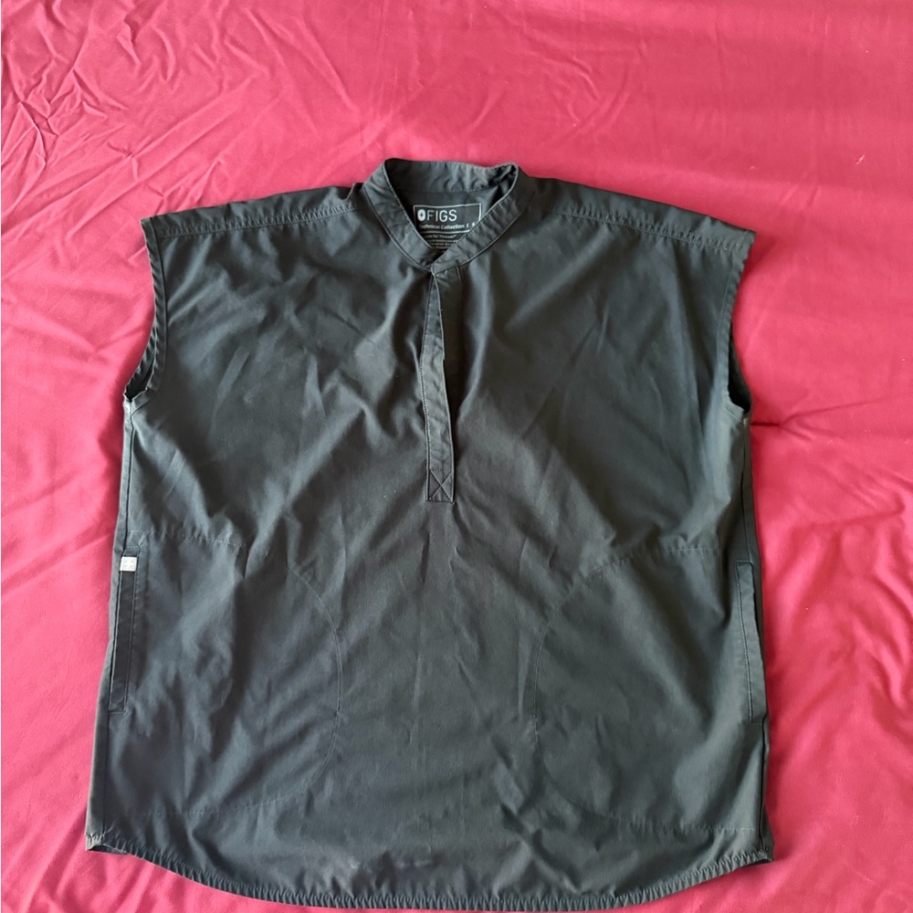 figs black rafaela scrub top small